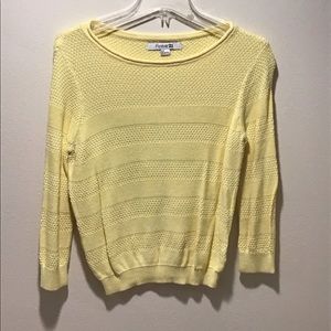 Yellow long sleeve small forever 21 top